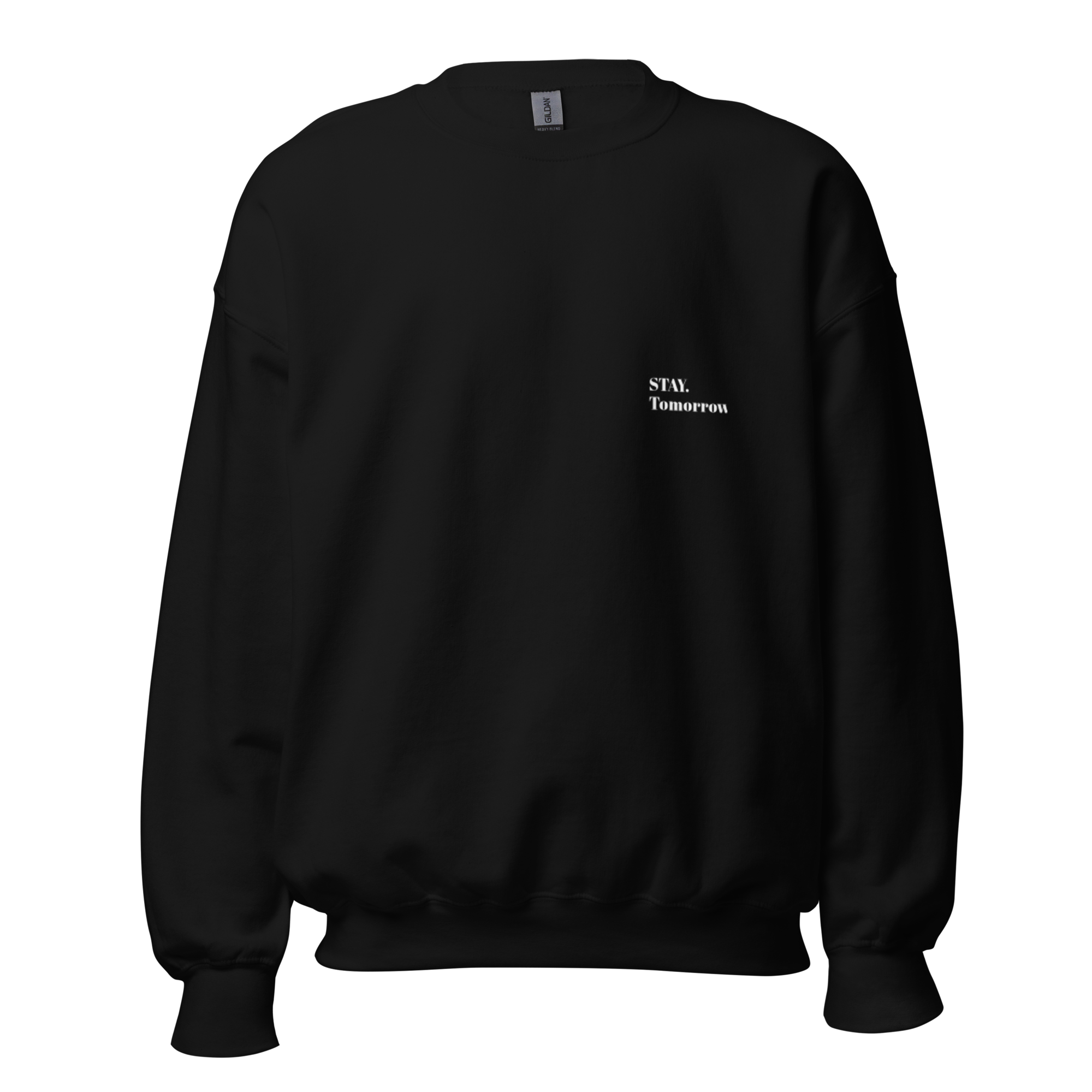 fiche produit stay tomorrow sweatshirt noir face logo